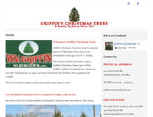 Tablet Screenshot of griffinschristmastrees.com